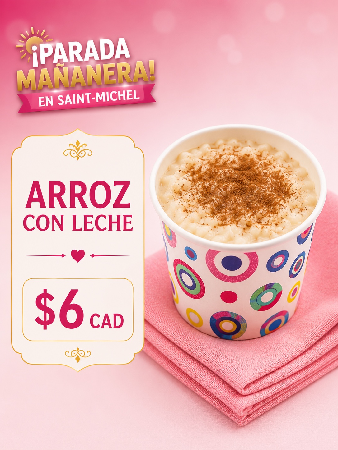 Arroz con leche 10 oz, 6 CAD